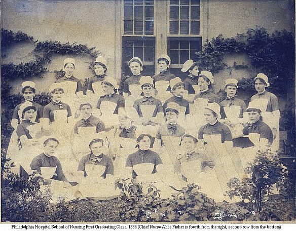 Philadelphia Hospital, First Graduating Class, 1886